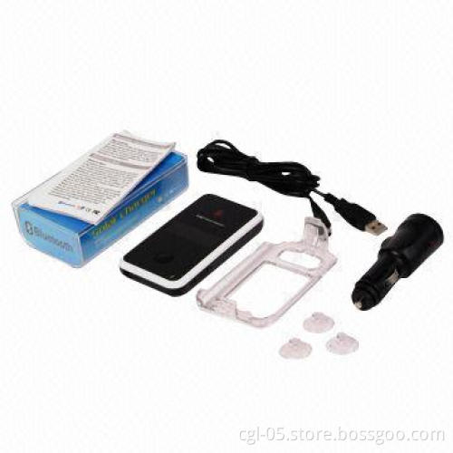 Bluetooth Solar Handsfree Car Kit with 600mAh Li-ion Battery and 0 to 10m Bluetooth Range